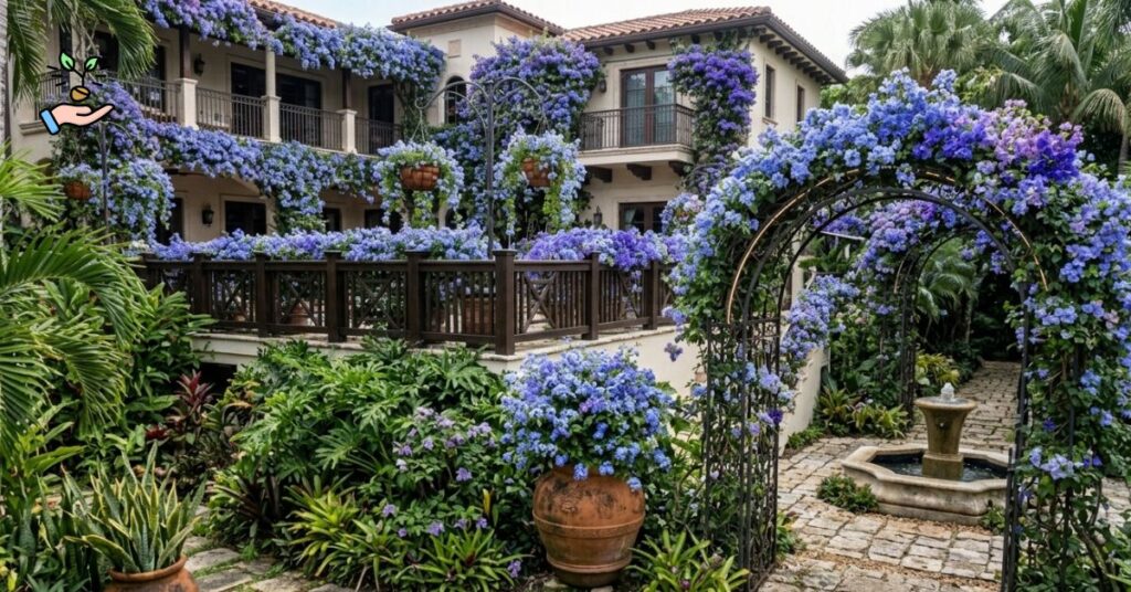 Landscaping Ideas With Blue Bougainvillea